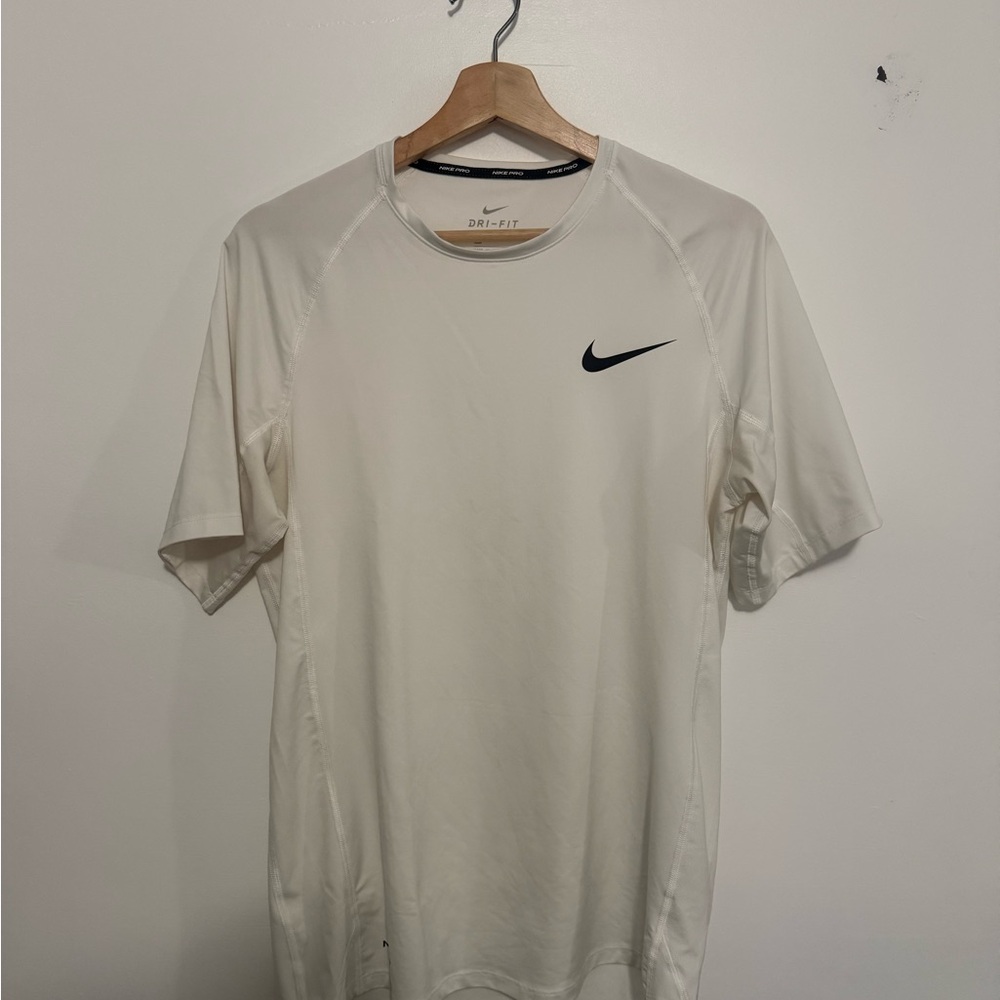 Nike Men's White Dri-FIT Compression Shirt